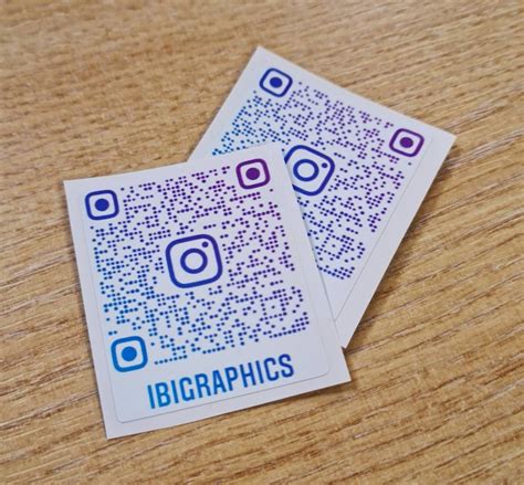 Instagram QR Code Stickers | Etsy UK