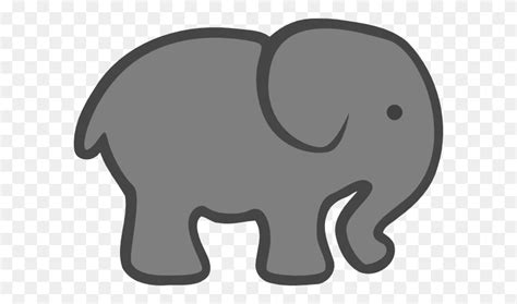 Grey Elephant Mom Baby Clip Art - Mother And Baby Clipart - FlyClipart