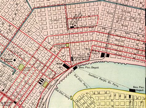 New Orleans Map Old Map of New Orleans From 1896 Big Easy - Etsy