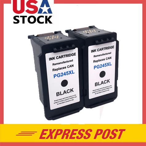 2 PG-245XL Black Remanufactured Ink Cartridge for Canon PIXMA MG2522 ...