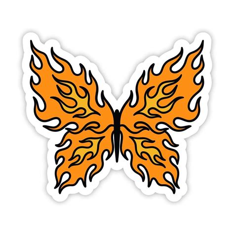 Butterfly Flame Sticker | Cute stickers, Cool stickers, Aesthetic stickers