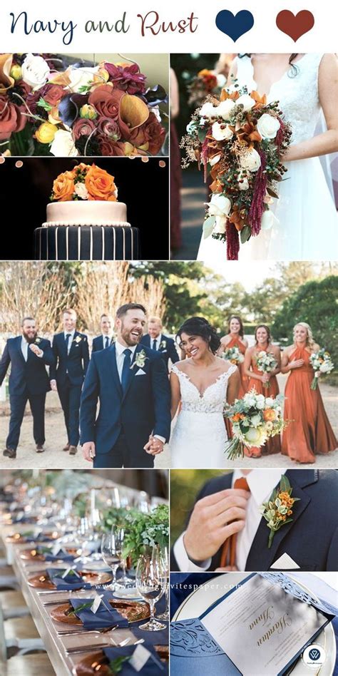 Top 8 Striking Navy Blue Wedding Color Palettes for 2019 Fall---navy ...