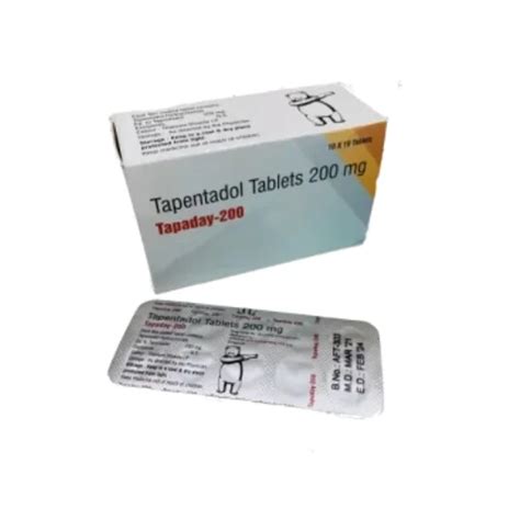 Tapaday 200 Mg | Treat Acute & Chronic Pain | Tapentadol Brand's Name