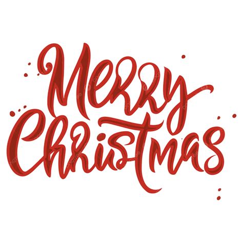 Merry Christmas Word Art With Xmas Elements Vector, Merry Christmas ...