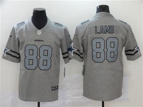 Dallas Cowboys #88 CeeDee Lamb Gray Inverted Limited Jersey ...