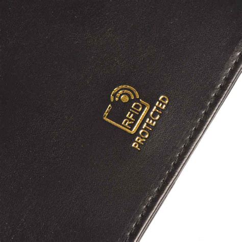 RFID Blocking Leather Passport Cover - Black | Travel Blue Travel Accessories