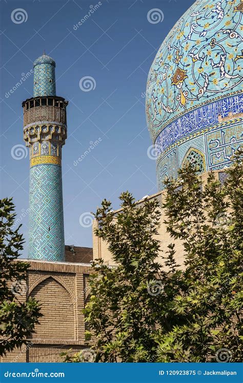 Persian Islamic Architecture Detail of Imam Mosque in Esfahan is Stock ...