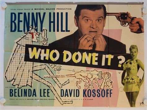 Who Done It? original release British Quad movie poster