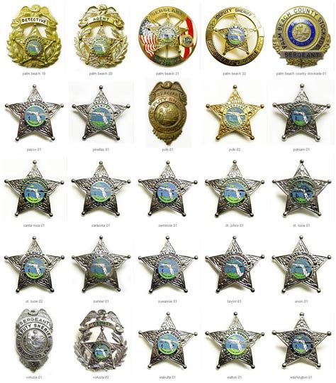 County Sheriff Badges A Through Z