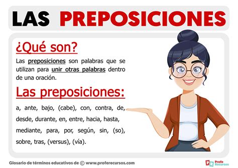 Qué son Las Preposiciones