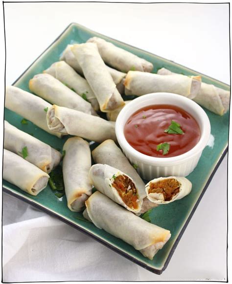 Vegan Baked Spring Rolls - Recipes Today