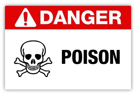 Danger - Poison Label - PHS Safety