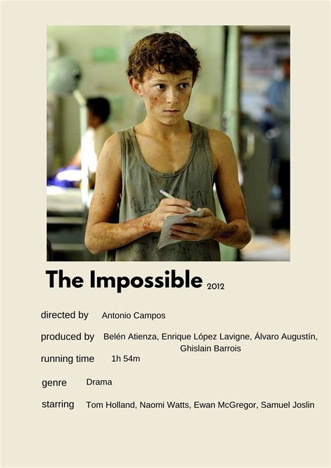 The Impossible Tom Holland Polaroid poster | Tom holland, Tom holland movies, Film posters vintage