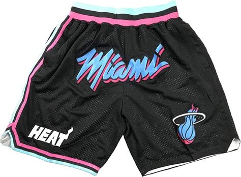 Men Outdoor sports shorts Miami Heat Black City Edition Breathable And ...