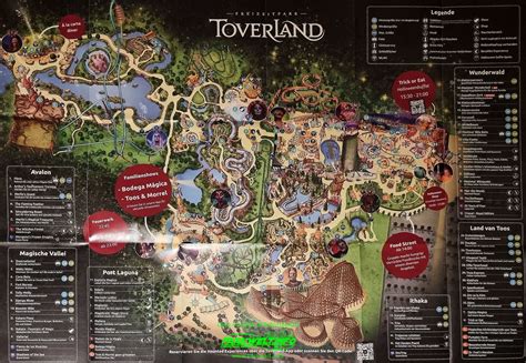 Park Plan - Halloween Nights - Attractiepark Toverland - Parkwelt.info