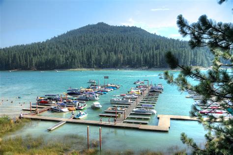 Bass Lake, CA | Bass lake, Yosemite hotel, Lakeside resort