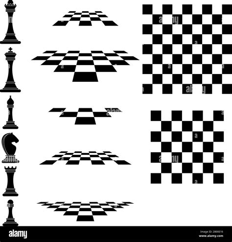 Set chess icons and chessboard. Strategy board game Stock Vector Image & Art - Alamy