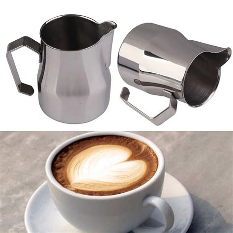 High Quality Milk Jugs Stainless Steel Coffee Shop Bar Espresso Milk Latte Art Frothing Jug ...