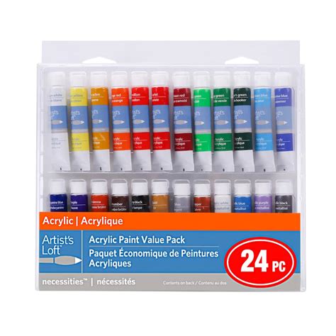 24 Color Acrylic Paint Value Pack by Artist's Loft™ Necessities™ | Michaels