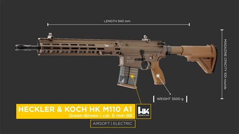 Heckler & Koch HK M110 A1 | AIRSOFT | Productpresentation - YouTube