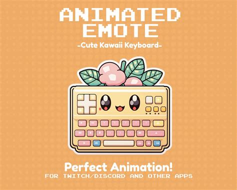 ANIMATED Cute Kawaii Keyboard Emotes / Emote for Streamers in - Etsy