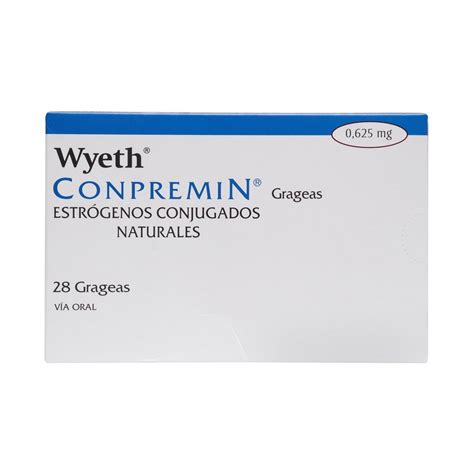 Conpremin Estrógenos Conjugados Naturales 0,625 mg 28 Grageas | Farmacias Cruz Verde