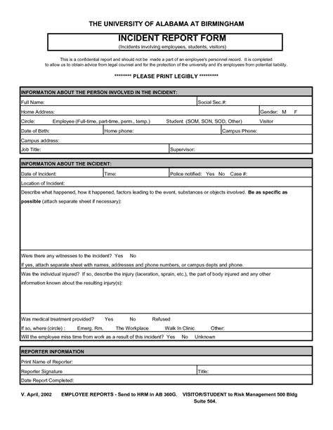 13 Incident Report Templates - Excel PDF Formats