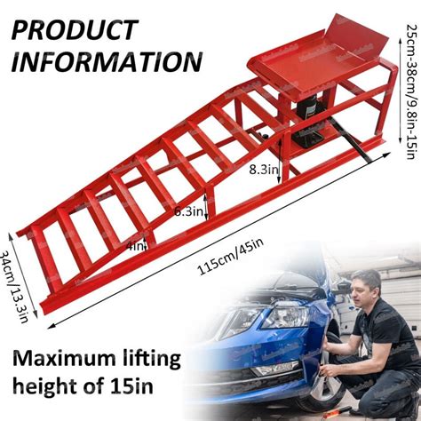 EAYSG Car Ramp Lifts - 2PCS Auto Car Truck Service Ramps Lifts ...