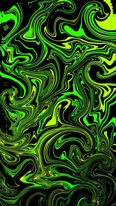 Abstract Neon Green Wallpaper