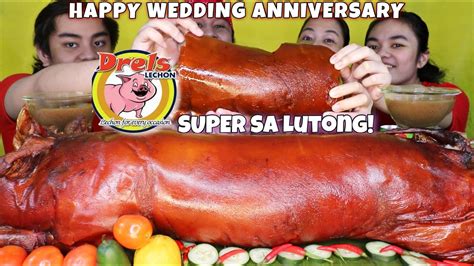 DREL’S NATIVE CEBU LECHON BABOY MUKBANG | ONE WHOLE NATIVE ROAST PIG ...