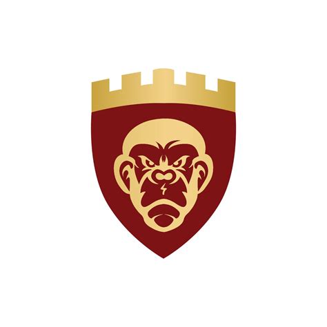 Apes head logo vector 21574227 Vector Art at Vecteezy