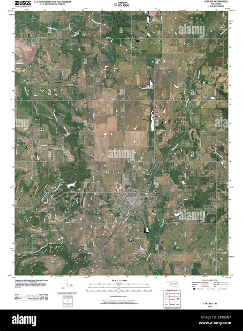 Chelsea oklahoma map Cut Out Stock Images & Pictures - Alamy