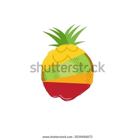 Mix Fruit Vector Design Juice Logo Stock Vector (Royalty Free ...