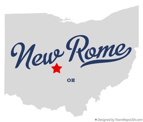 Map of New Rome, OH, Ohio