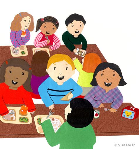 kids eating lunch clipart - Clipground