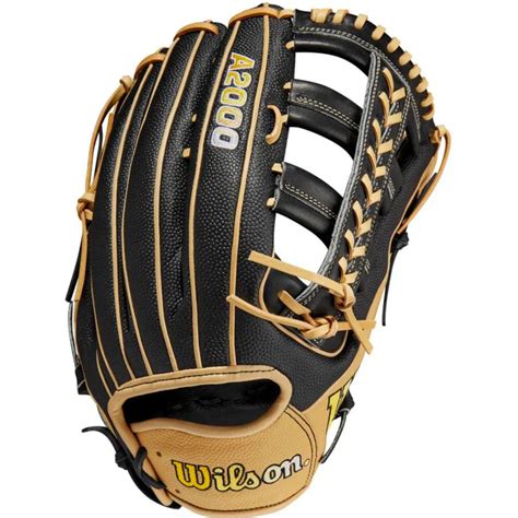 Wilson A2000 12.75” H-Web Black Blonde Brown Outfield Glove – Custom ...