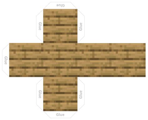 Papercraft Dark Oak Wood Planks Minecraft Printables Paper Crafts ...