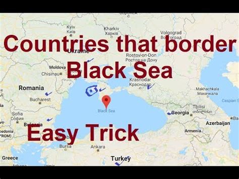 Black Sea Bordering Countries Map