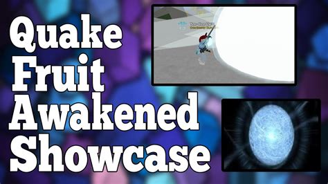 [Blox Fruit] Quake Fruit Awakening Showcase! - YouTube