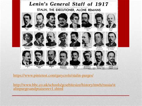 Stalin Show Trial and Terror- Role of NKVD leaders | Teaching Resources