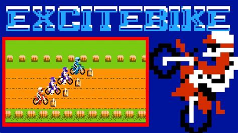 Excitebike (FC · Famicom / NES) video game | session for modes: Selection A, Selection B and ...