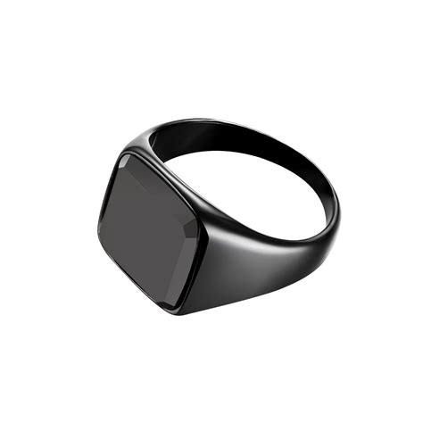 Black Onyx Signature - Black Edition ring - 316L Stainless steel rings - Northern Legacy