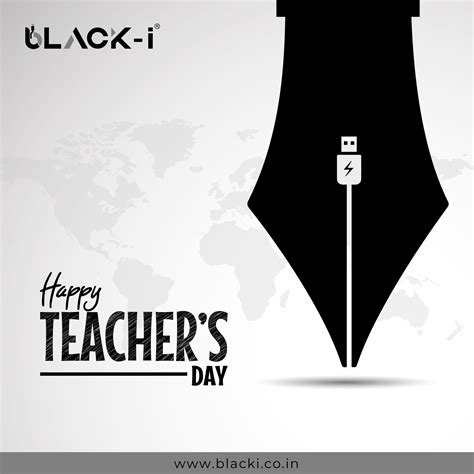 a black and white poster with the words happy teacher's day written on it