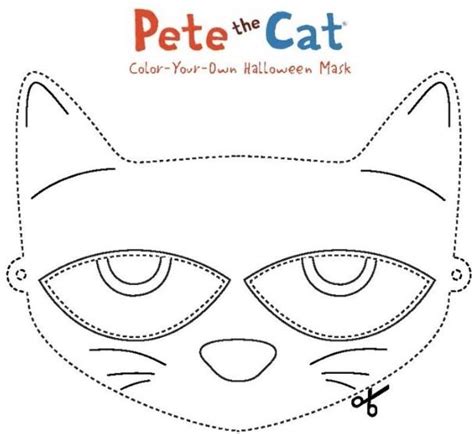 Pete The Cat Printable Mask