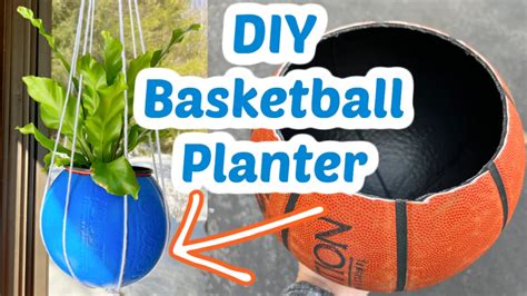 DIY Basketball Planter - Single Girl's DIY