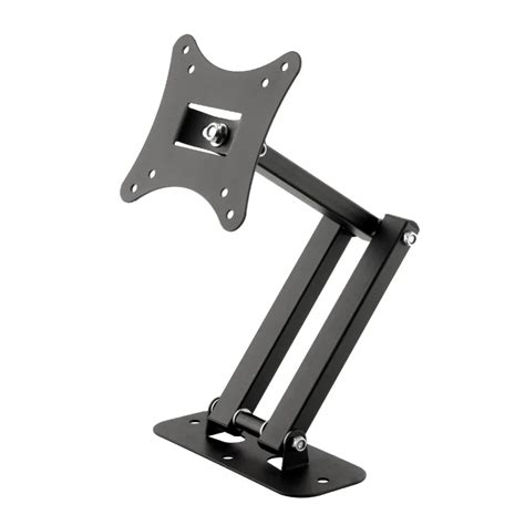 Black Articulating Adjustable Swivel Tilt LED LCD TV Wall Mount Brackets 10"~26" steel 65~350mm ...