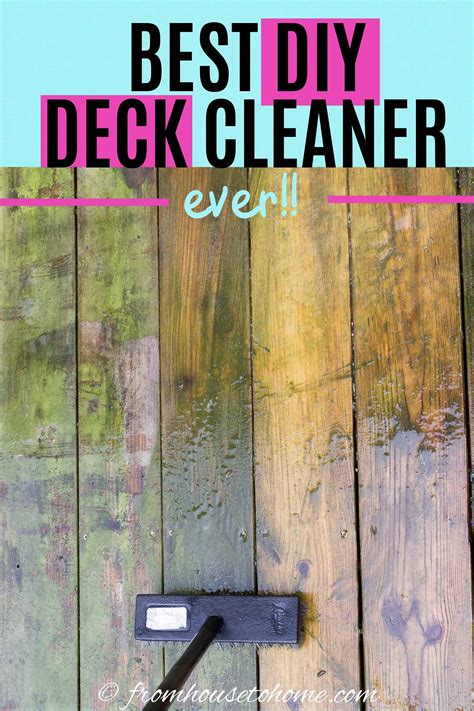 Homemade Deck Cleaner: The Best Inexpensive Non Toxic DIY Deck Cleaner