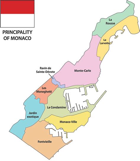 Mapa de Mónaco - datos interesantes e información sobre el país