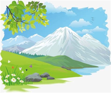 Beautiful Scenery Vector PNG Images, Beautiful Scenery, Landscape Clipart, Natural, Landscape ...