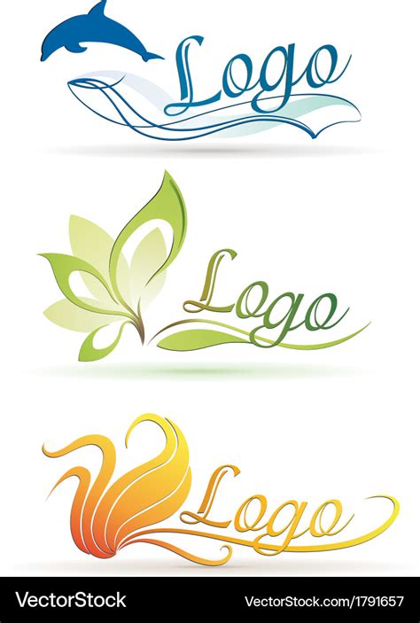 Nature logos Royalty Free Vector Image - VectorStock